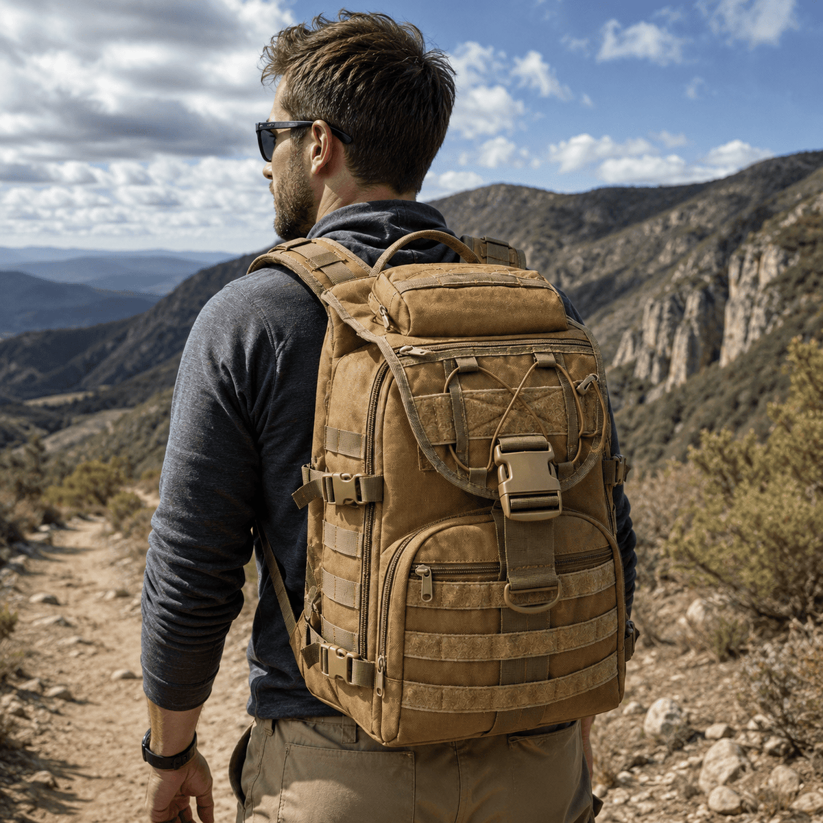 Cairnward-Outdoor 35L tactical hiking backpack outdoor camping trekking