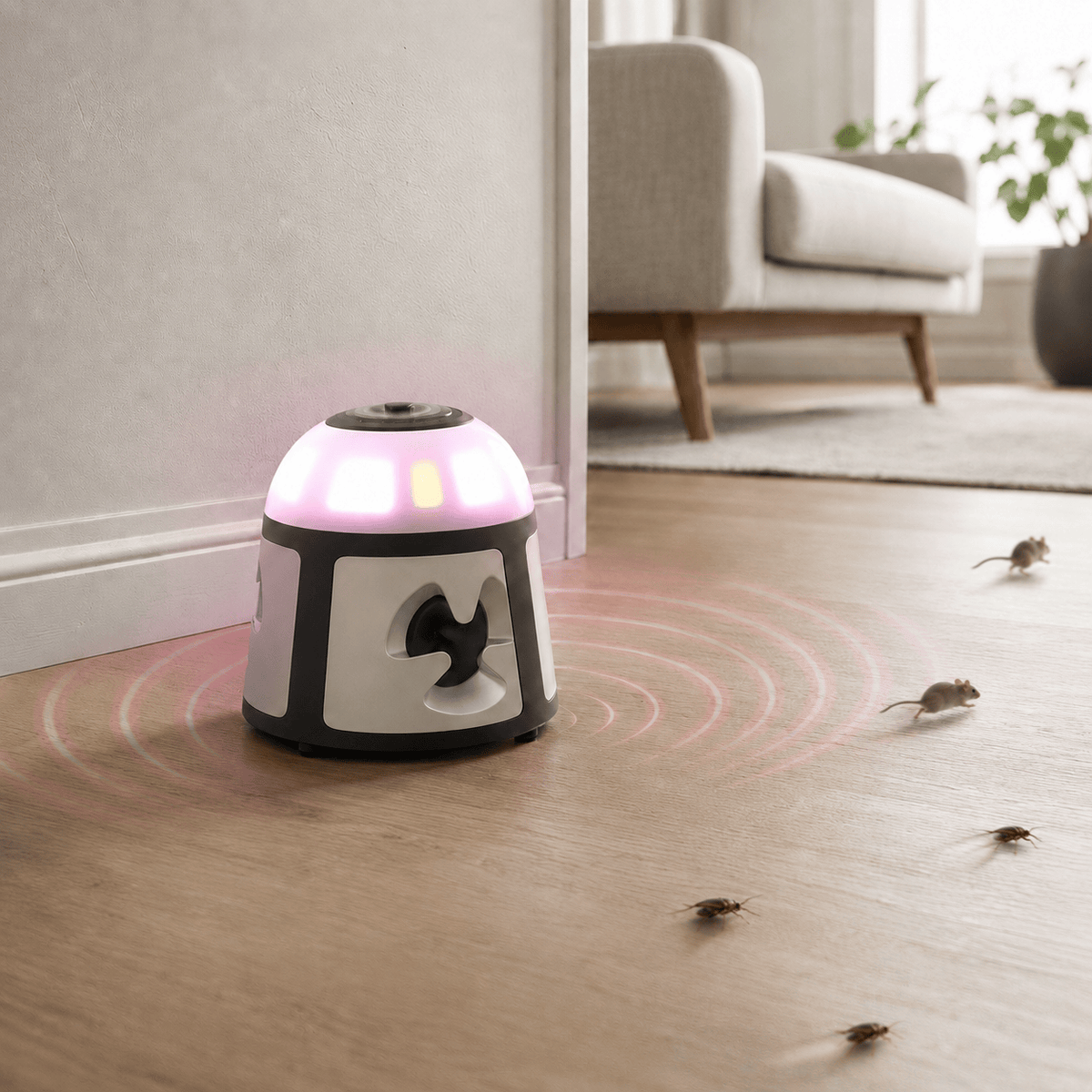 Cairnward-Outdoor 360 degree ultrasonic rodent repeller indoor device