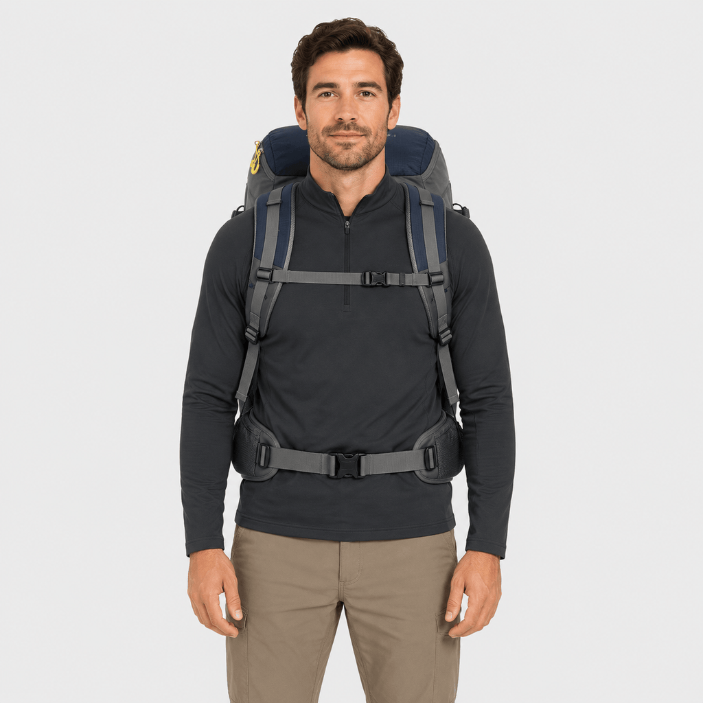 Cairnward-Outdoor 50L hiking backpack waterproof travel trekking rucksack