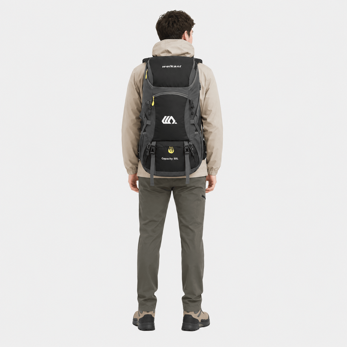 Cairnward-Outdoor 50L hiking backpack with shoe compartment trekking