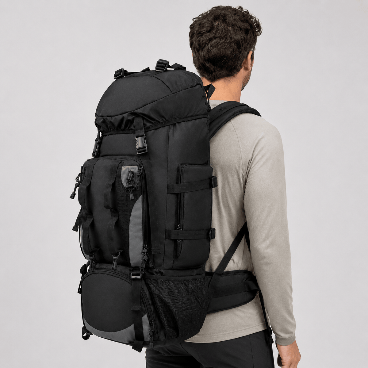 Cairnward-Outdoor 90L hiking backpack large capacity trekking rucksack