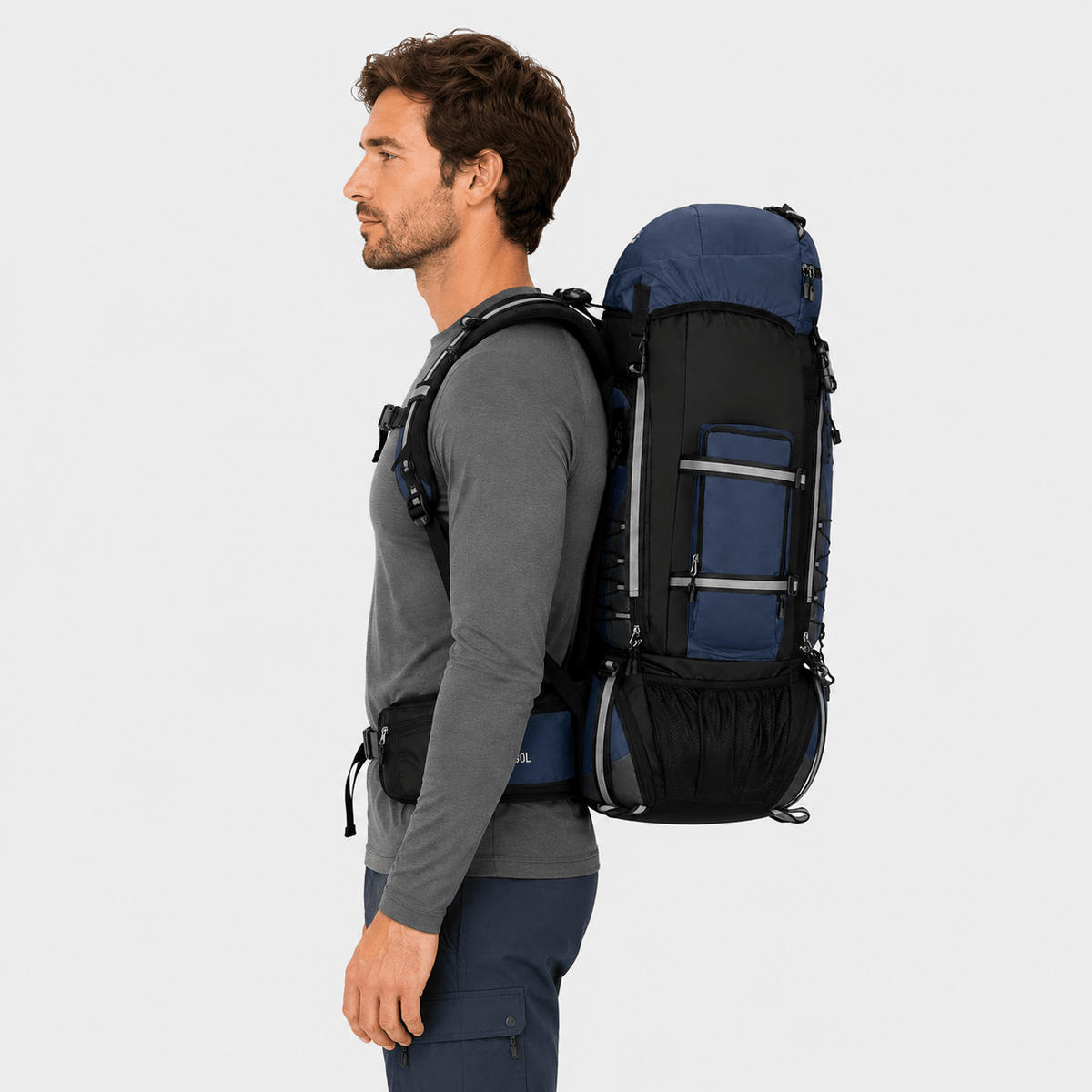 Cairnward-Outdoor 90L waterproof hiking backpack large capacity trekking pack