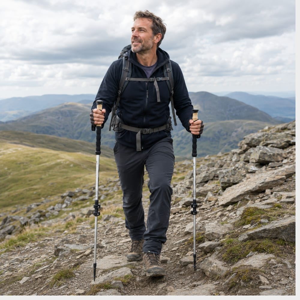 Cairnward-Outdoor adjustable telescopic hiking poles quick lock trekking sticks