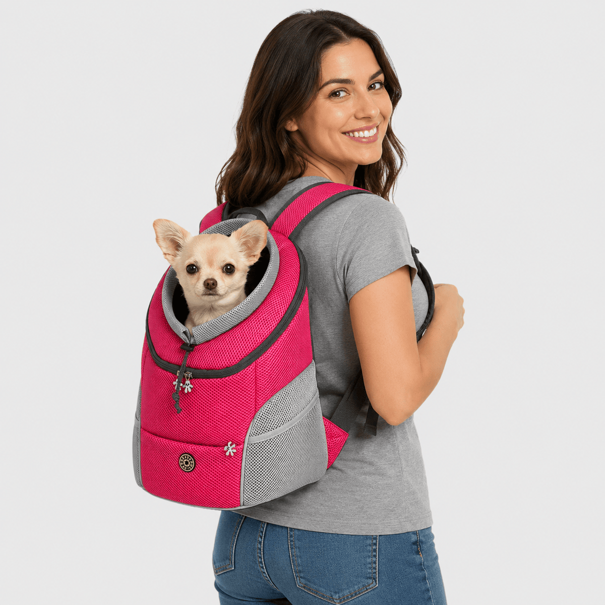 Cairnward-Outdoor breathable dog carrier backpack for small dogs hiking