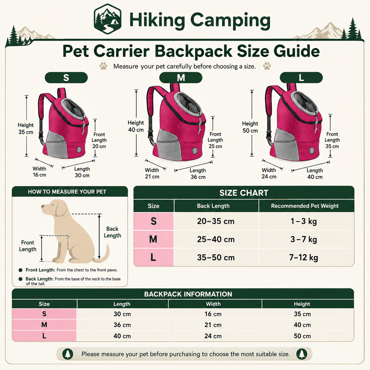 Cairnward-Outdoor breathable dog carrier backpack for small dogs hiking