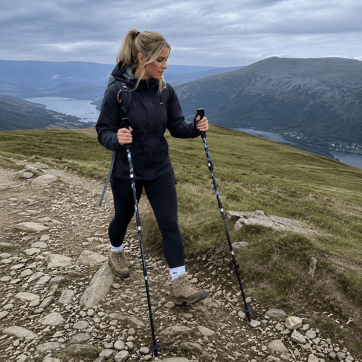 Cairnward-Outdoor compact folding hiking poles ultralight telescopic walking sticks