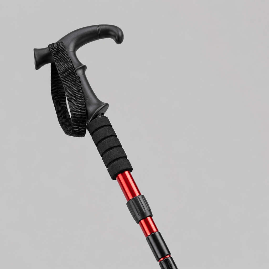 Cairnward-Outdoor foldable telescopic hiking pole with T handle adjustable
