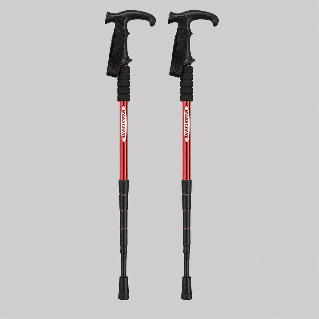 Cairnward-Outdoor foldable telescopic hiking pole with T handle adjustable