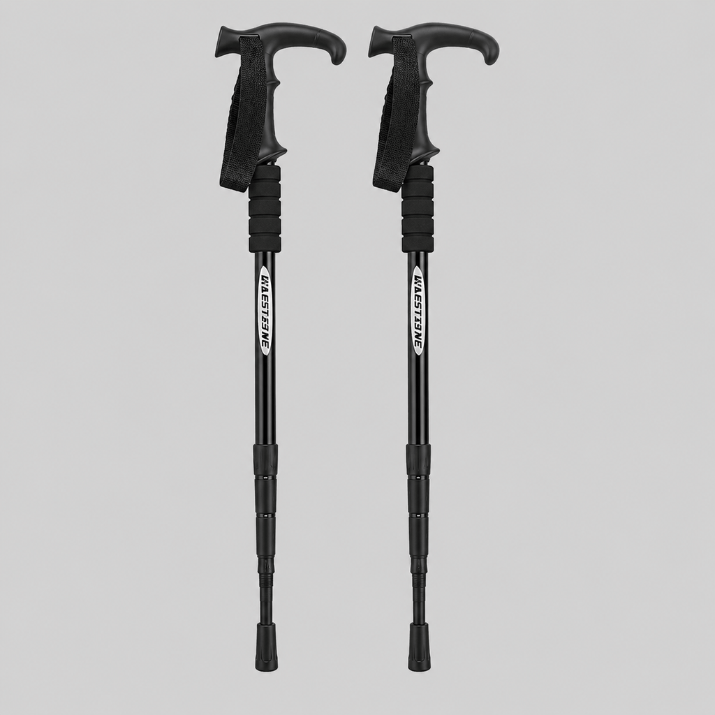 Cairnward-Outdoor foldable telescopic hiking pole with T handle adjustable