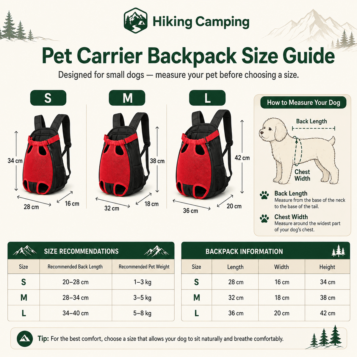 Cairnward-Outdoor front facing dog carrier backpack legs out breathable