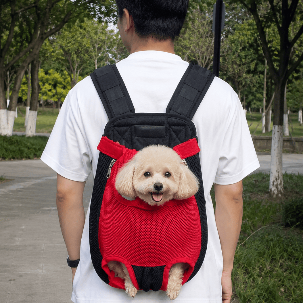 Cairnward-Outdoor front facing dog carrier backpack legs out breathable