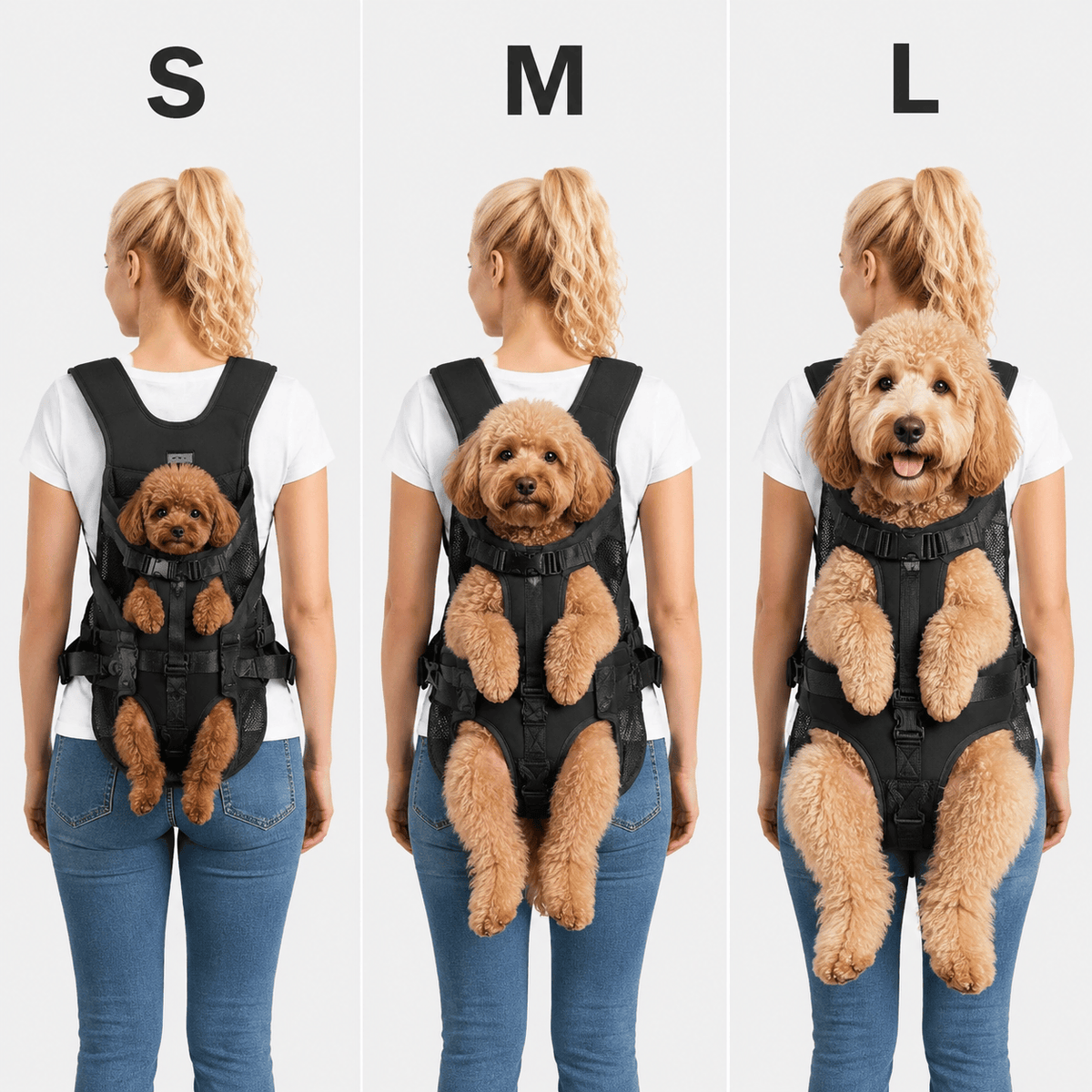 Cairnward-Outdoor hands free dog carrier backpack front chest adjustable