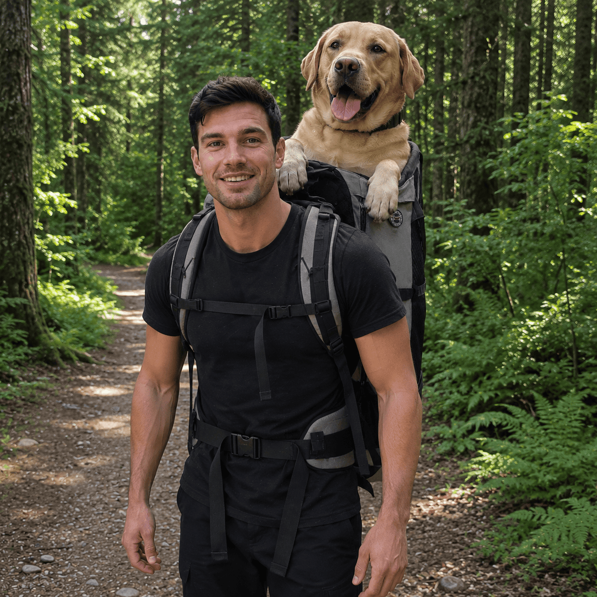 Cairnward-Outdoor large dog hiking carrier backpack breathable outdoor