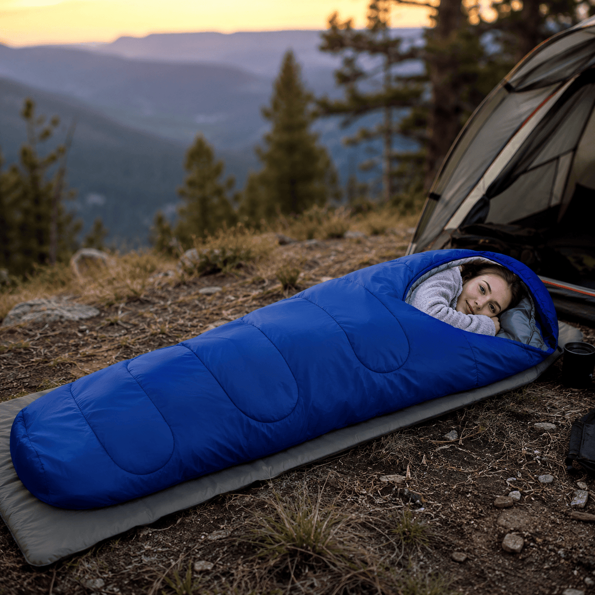 Cairnward-Outdoor lightweight 4 season sleeping bag envelope backpacking outdoor