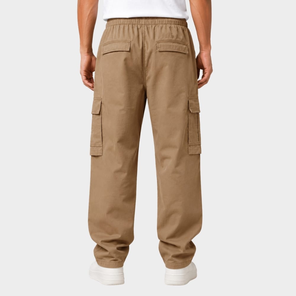 Cairnward-Outdoor lightweight quick dry hiking cargo trousers elastic waist