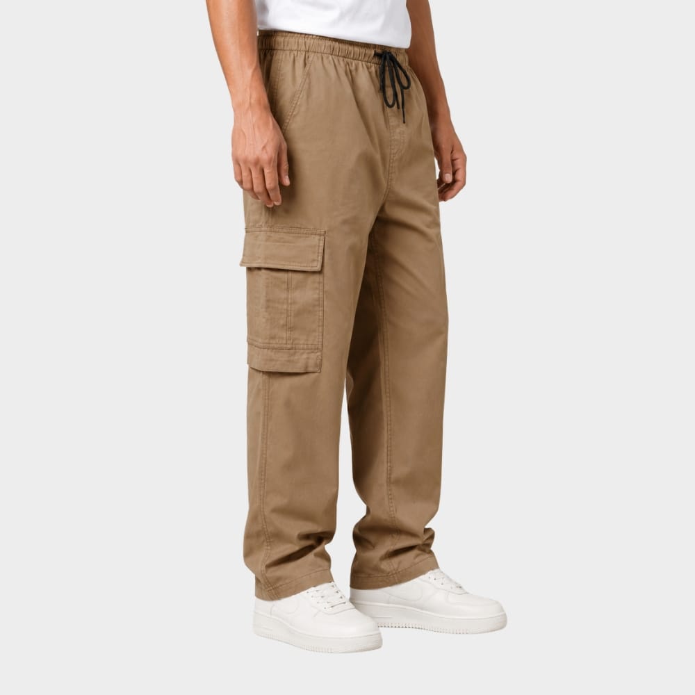 Cairnward-Outdoor lightweight quick dry hiking cargo trousers elastic waist