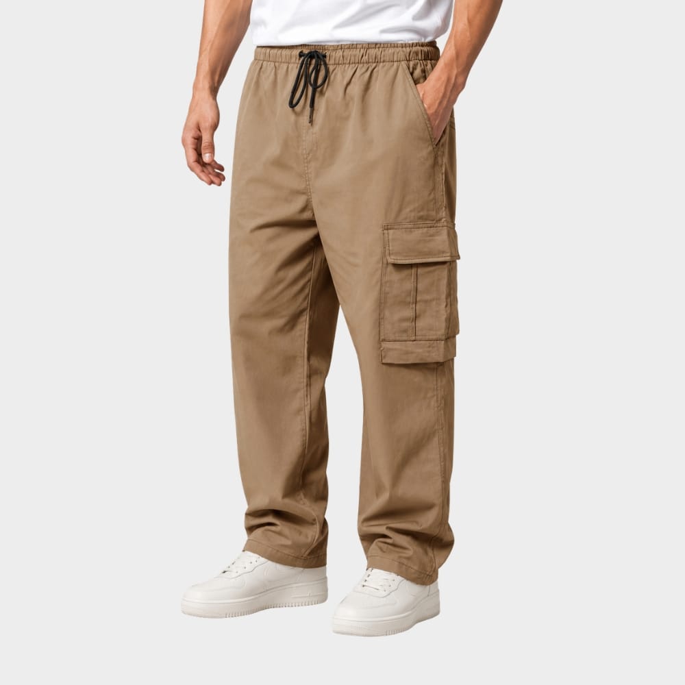 Cairnward-Outdoor lightweight quick dry hiking cargo trousers elastic waist