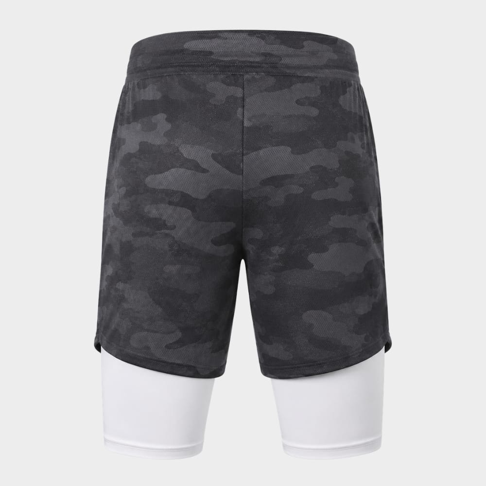 Cairnward-Outdoor mens 2 in 1 running shorts quick dry gym workout shorts