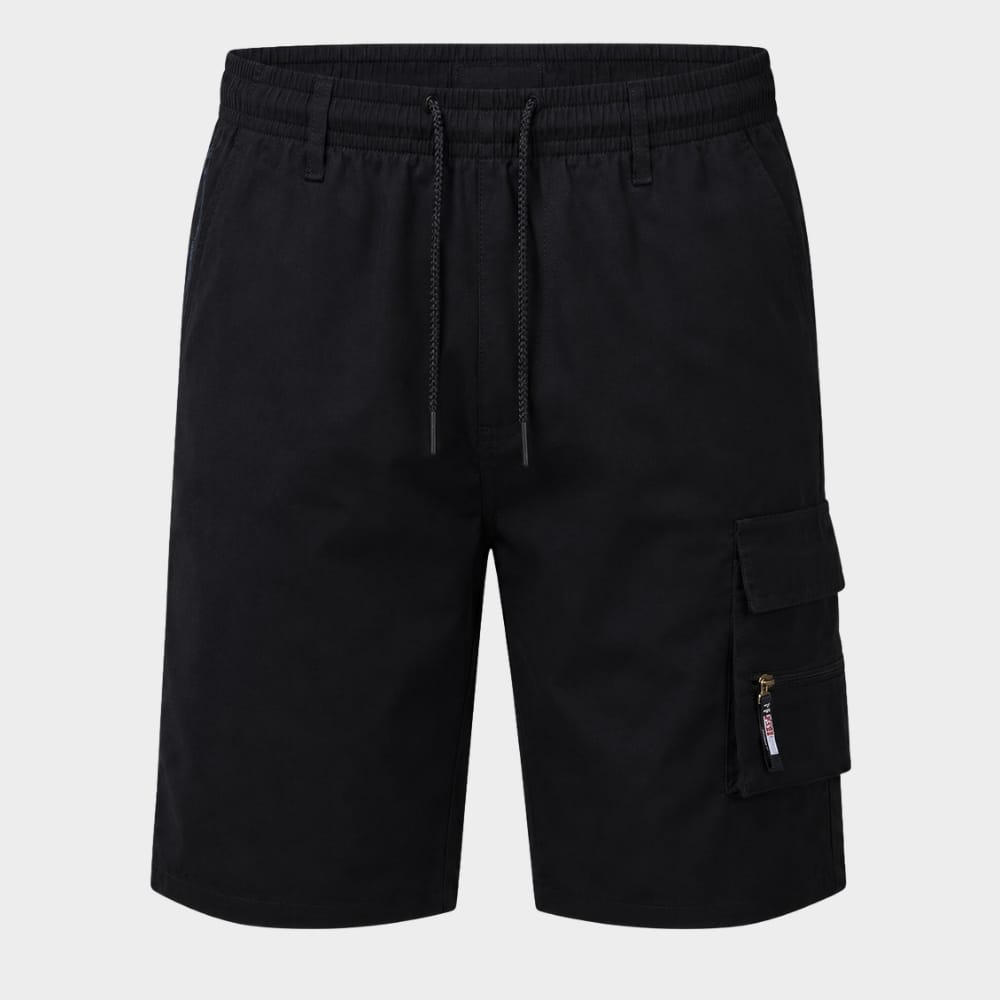 Cairnward-Outdoor mens camouflage cargo shorts elastic waist multi pocket