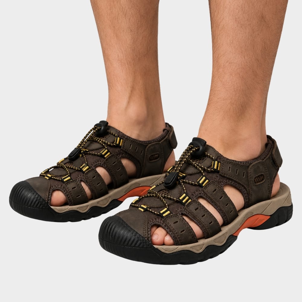 Cairnward-Outdoor mens gladiator walking sandals outdoor adjustable straps