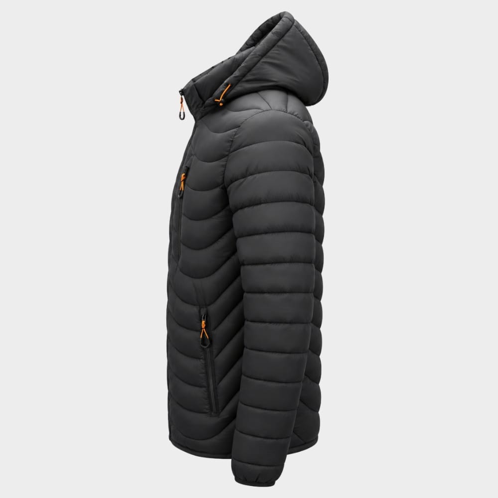 Cairnward-Outdoor mens hooded insulated puffer jacket winter outdoor