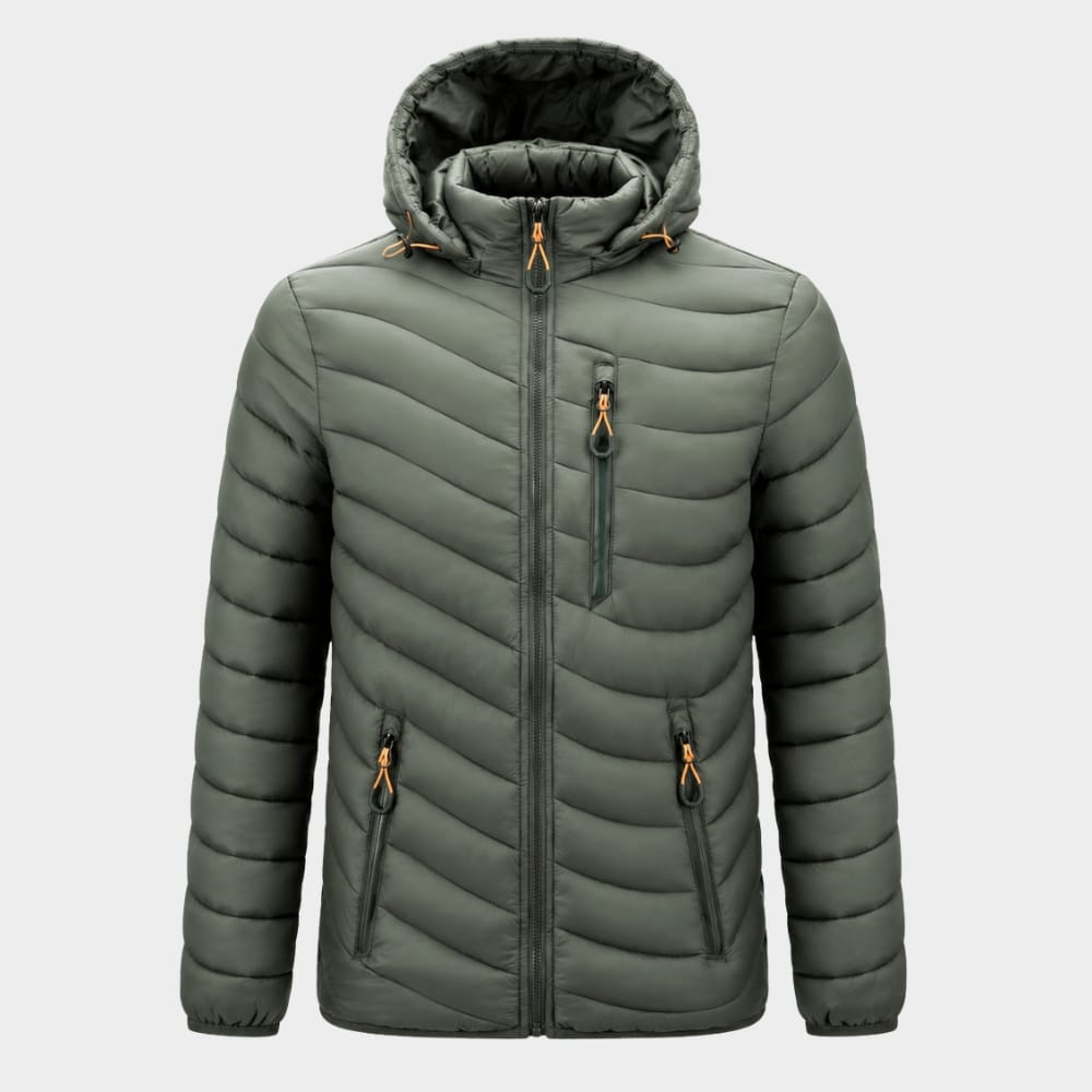 Cairnward-Outdoor mens hooded insulated puffer jacket winter outdoor