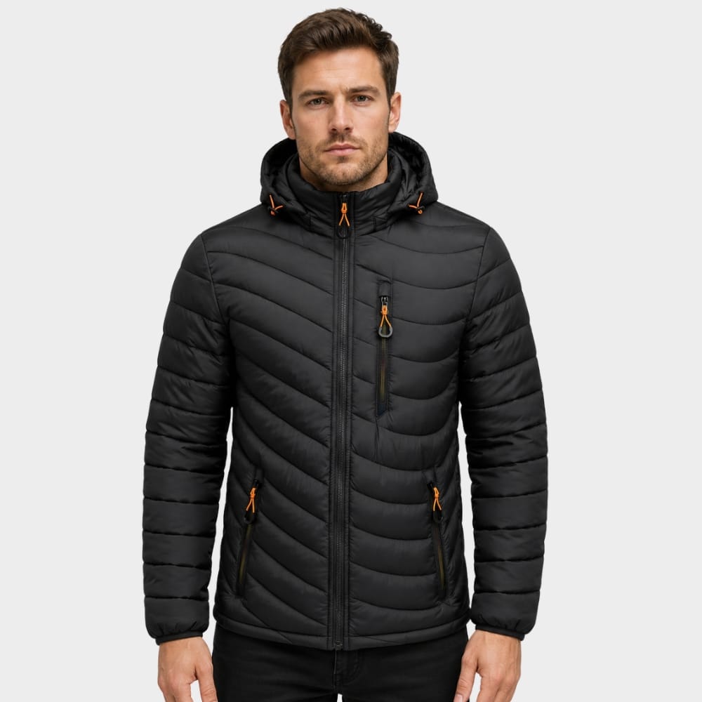 Cairnward-Outdoor mens hooded insulated puffer jacket winter outdoor