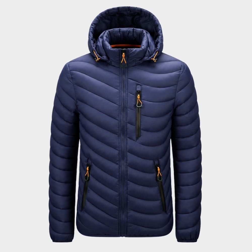 Cairnward-Outdoor mens hooded insulated puffer jacket winter outdoor