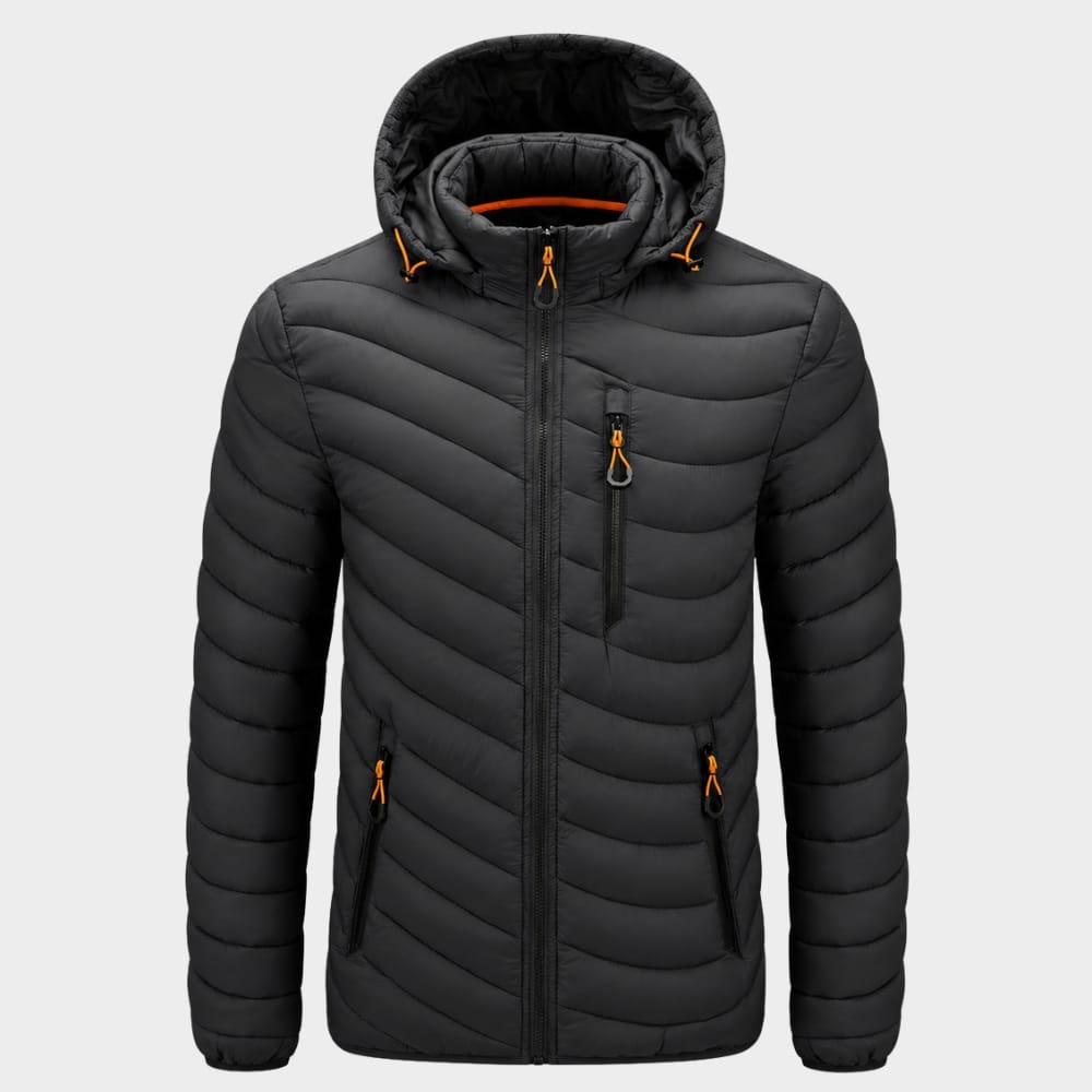 Cairnward-Outdoor mens hooded insulated puffer jacket winter outdoor