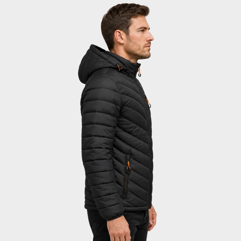Cairnward-Outdoor mens hooded insulated puffer jacket winter outdoor