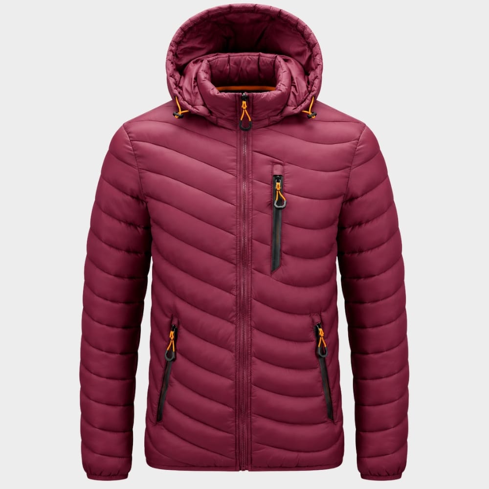 Cairnward-Outdoor mens hooded insulated puffer jacket winter outdoor