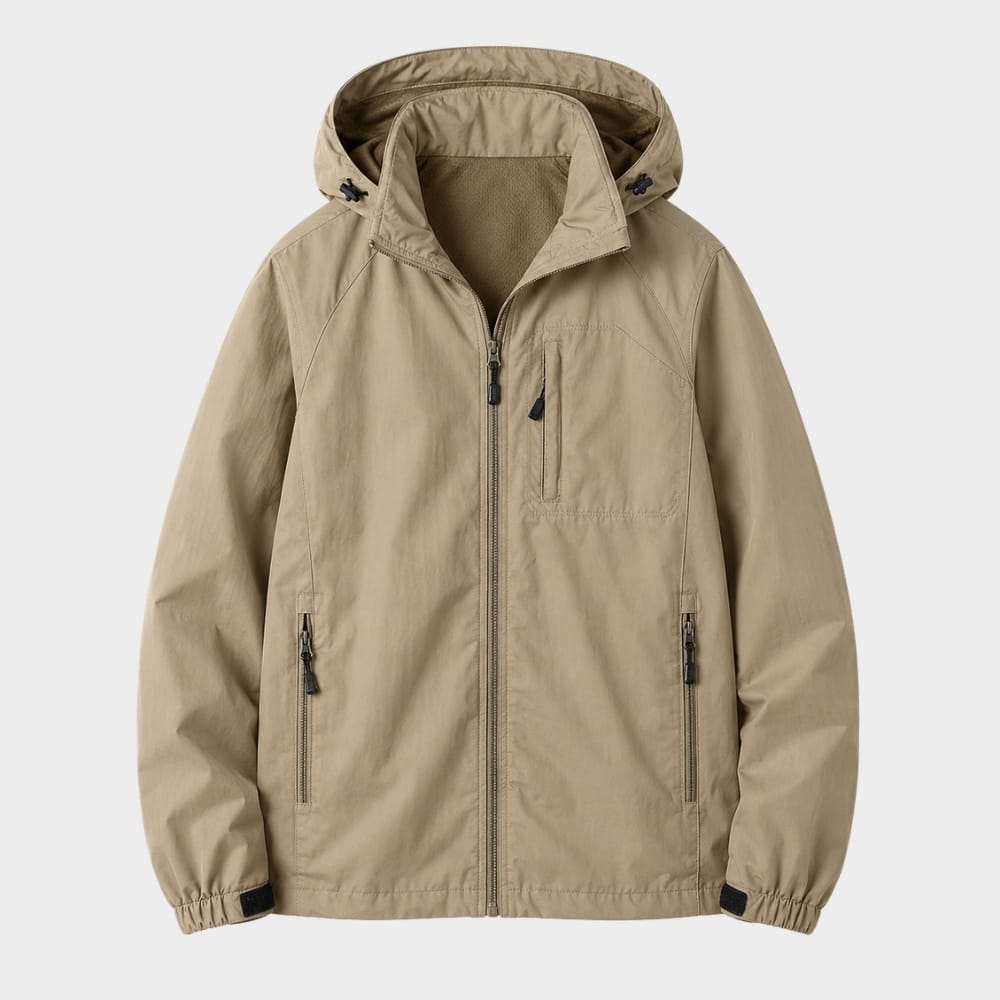 Cairnward-Outdoor mens lightweight waterproof hooded windbreaker jacket