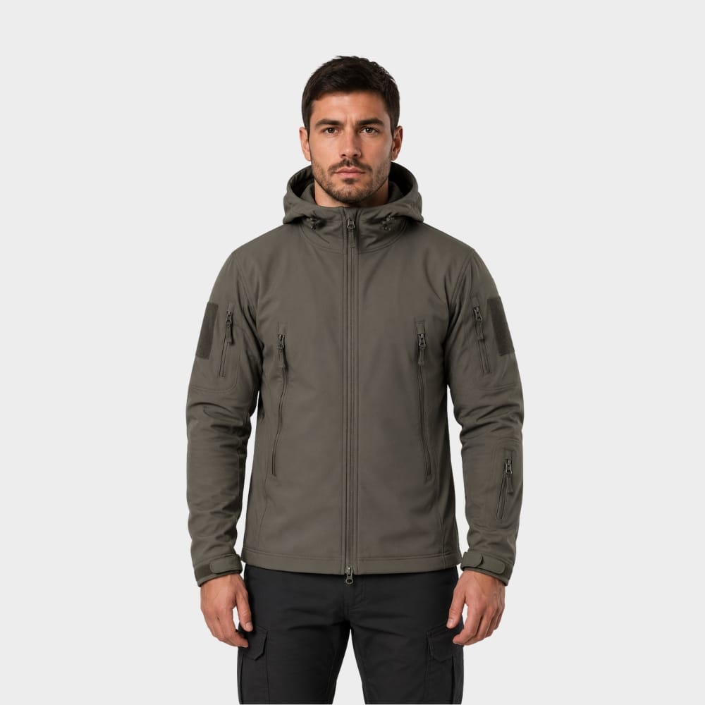 Cairnward-Outdoor mens tactical softshell jacket hooded windproof waterproof