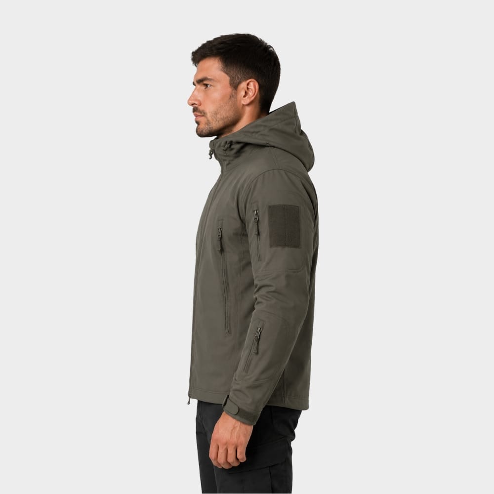 Cairnward-Outdoor mens tactical softshell jacket hooded windproof waterproof
