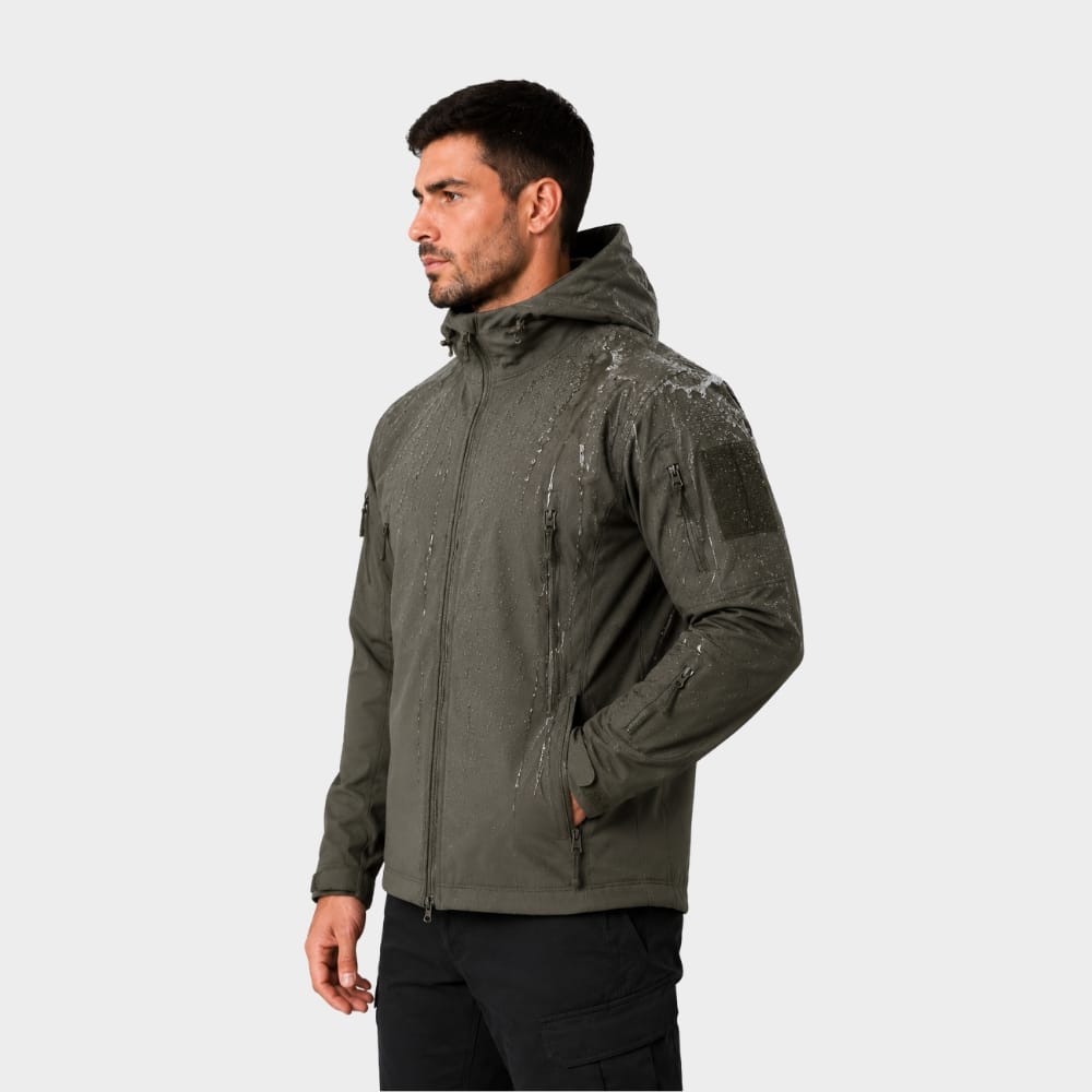 Cairnward-Outdoor mens tactical softshell jacket hooded windproof waterproof