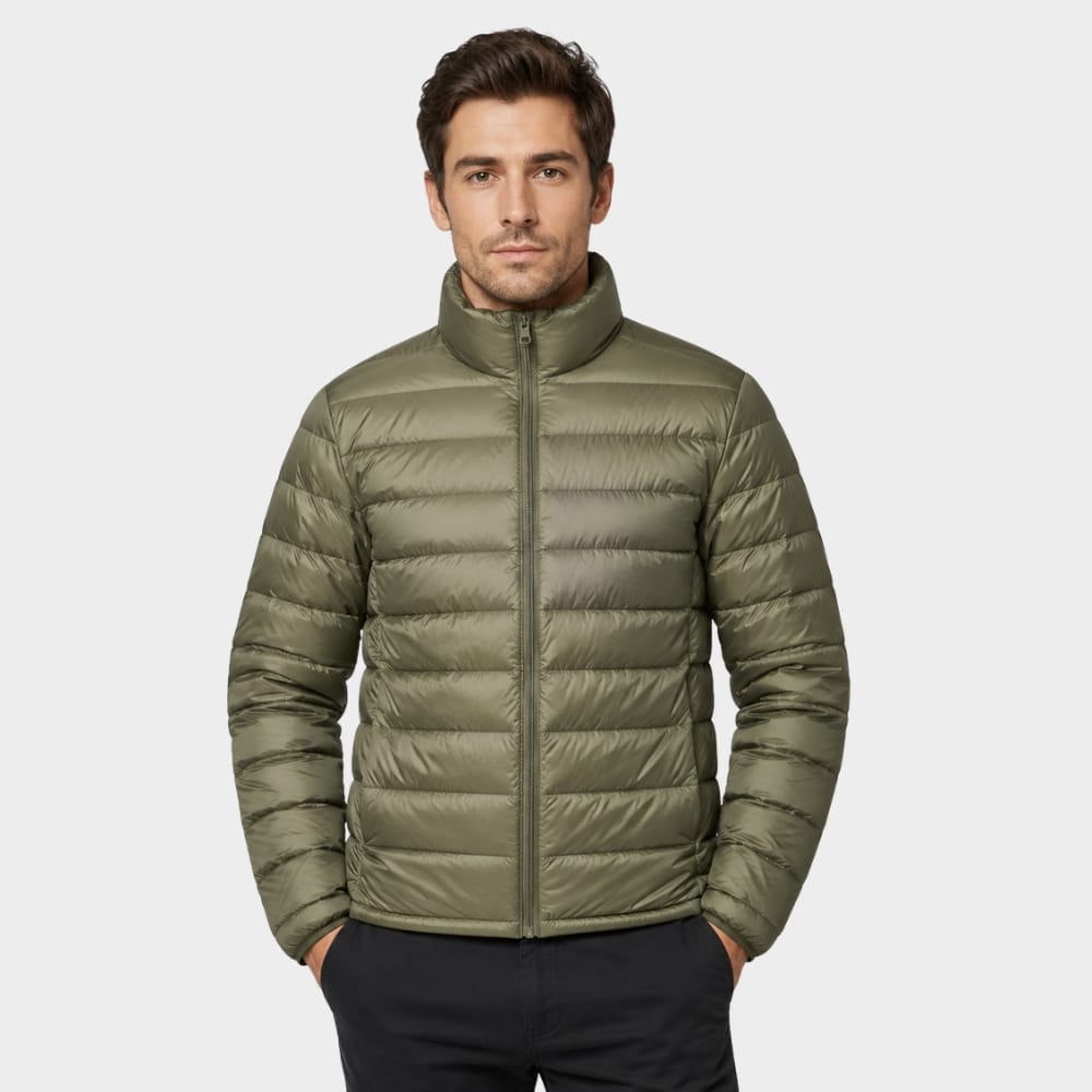Cairnward-Outdoor mens ultralight hooded down jacket packable warm