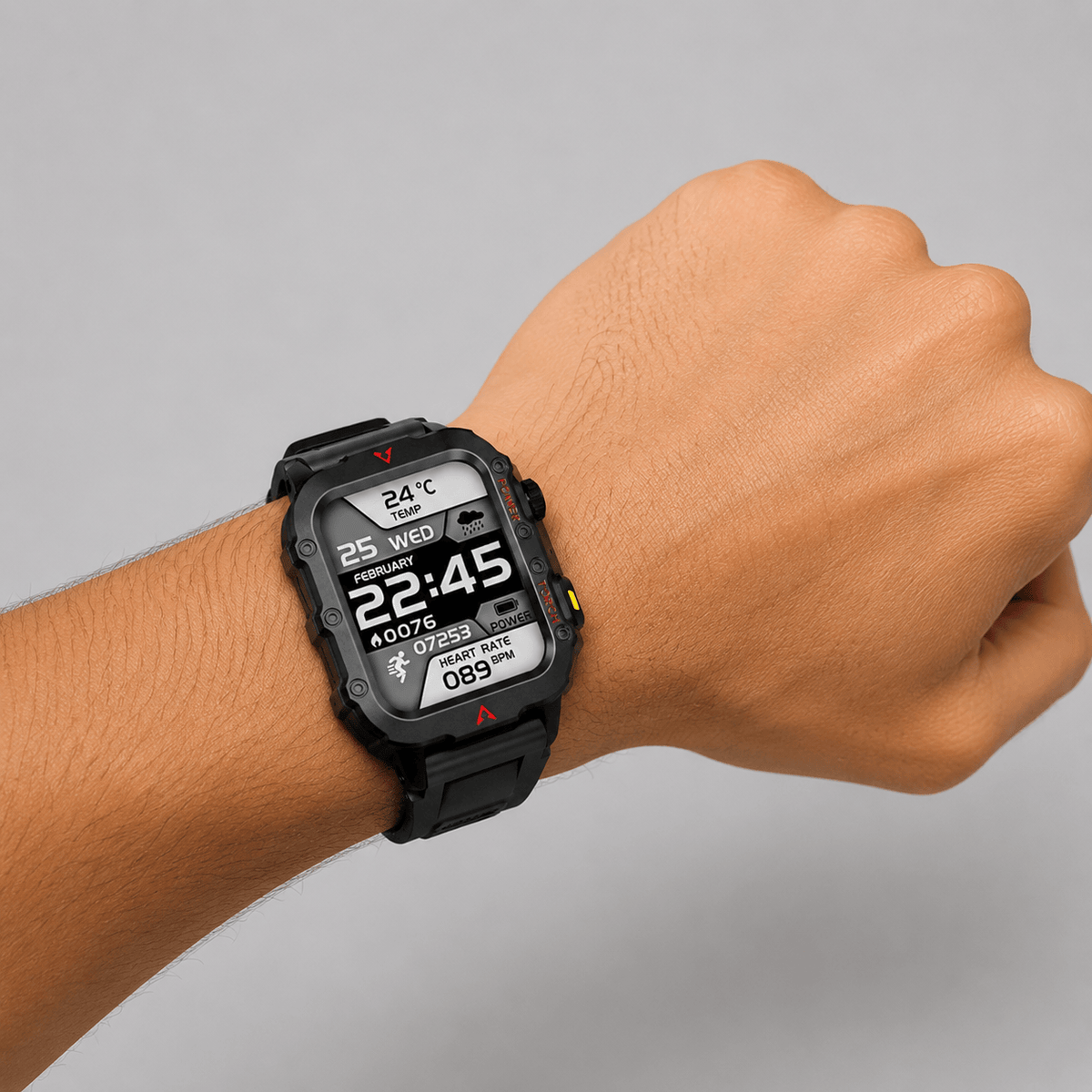Cairnward-Outdoor outdoor sports smartwatch with LED flashlight fitness tracker