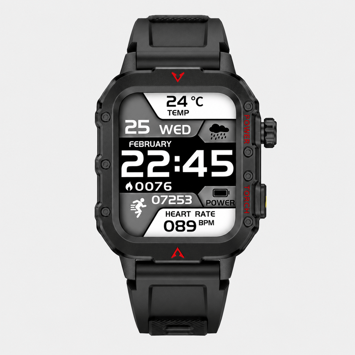 Cairnward-Outdoor outdoor sports smartwatch with LED flashlight fitness tracker