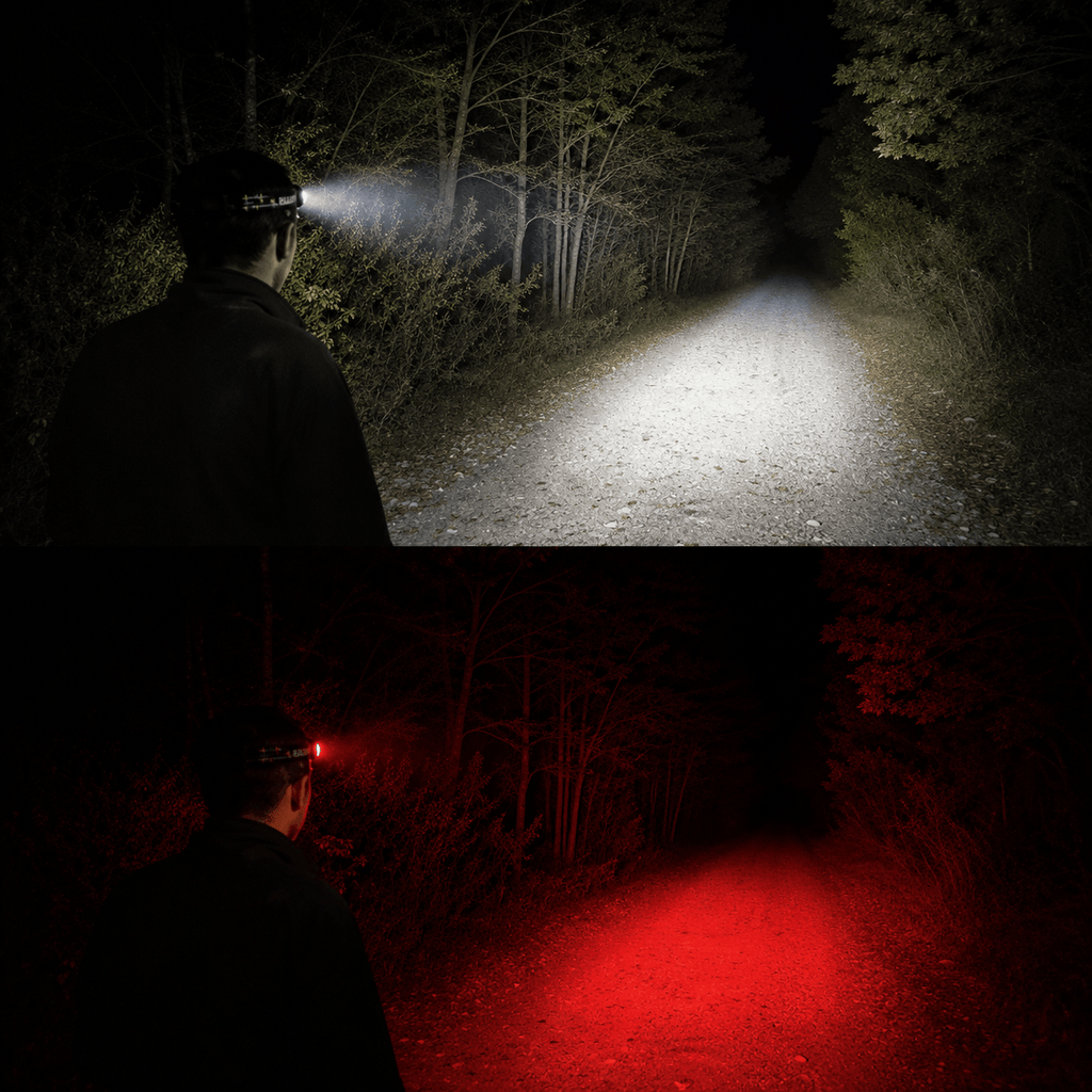 Cairnward-Outdoor rechargeable LED headlamp with motion sensor waterproof