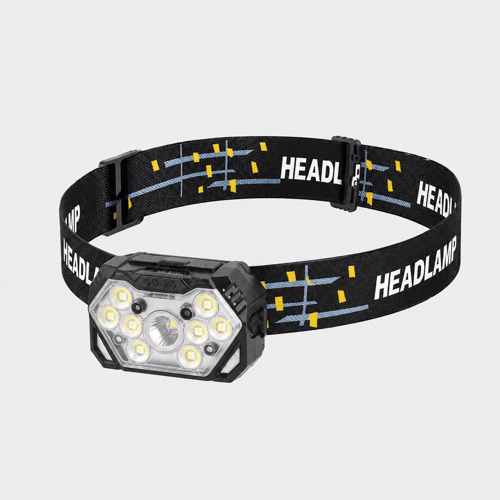 Cairnward-Outdoor rechargeable LED headlamp with motion sensor waterproof