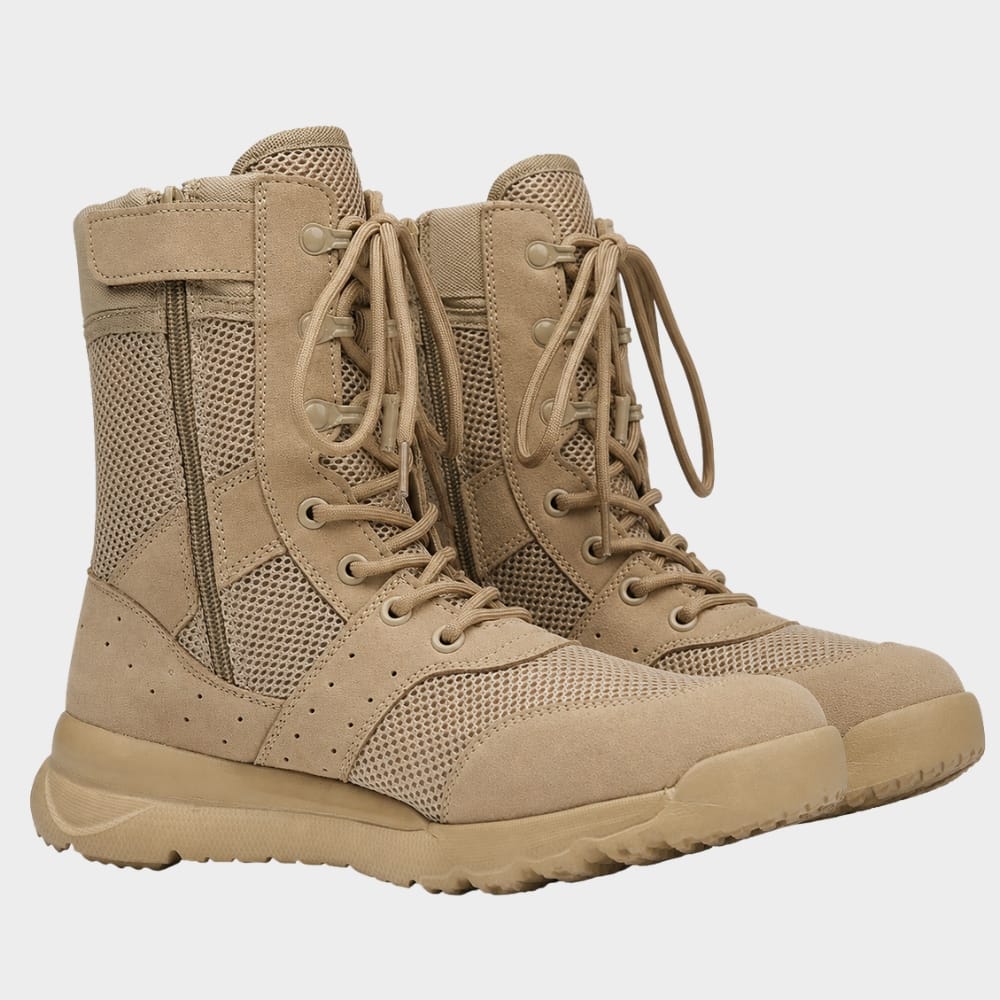 Cairnward-Outdoor side zipper tactical hiking boots unisex breathable combat