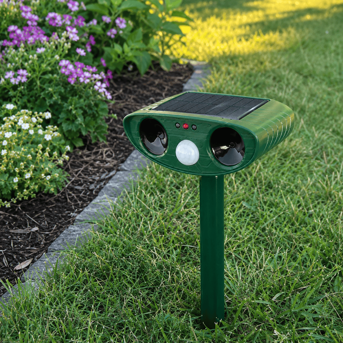 Cairnward-Outdoor solar ultrasonic animal pest repellent garden waterproof