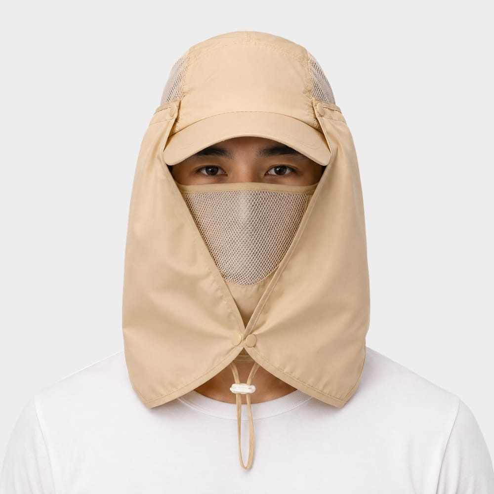 Cairnward-Outdoor sun protection hat with face and neck cover hiking cap