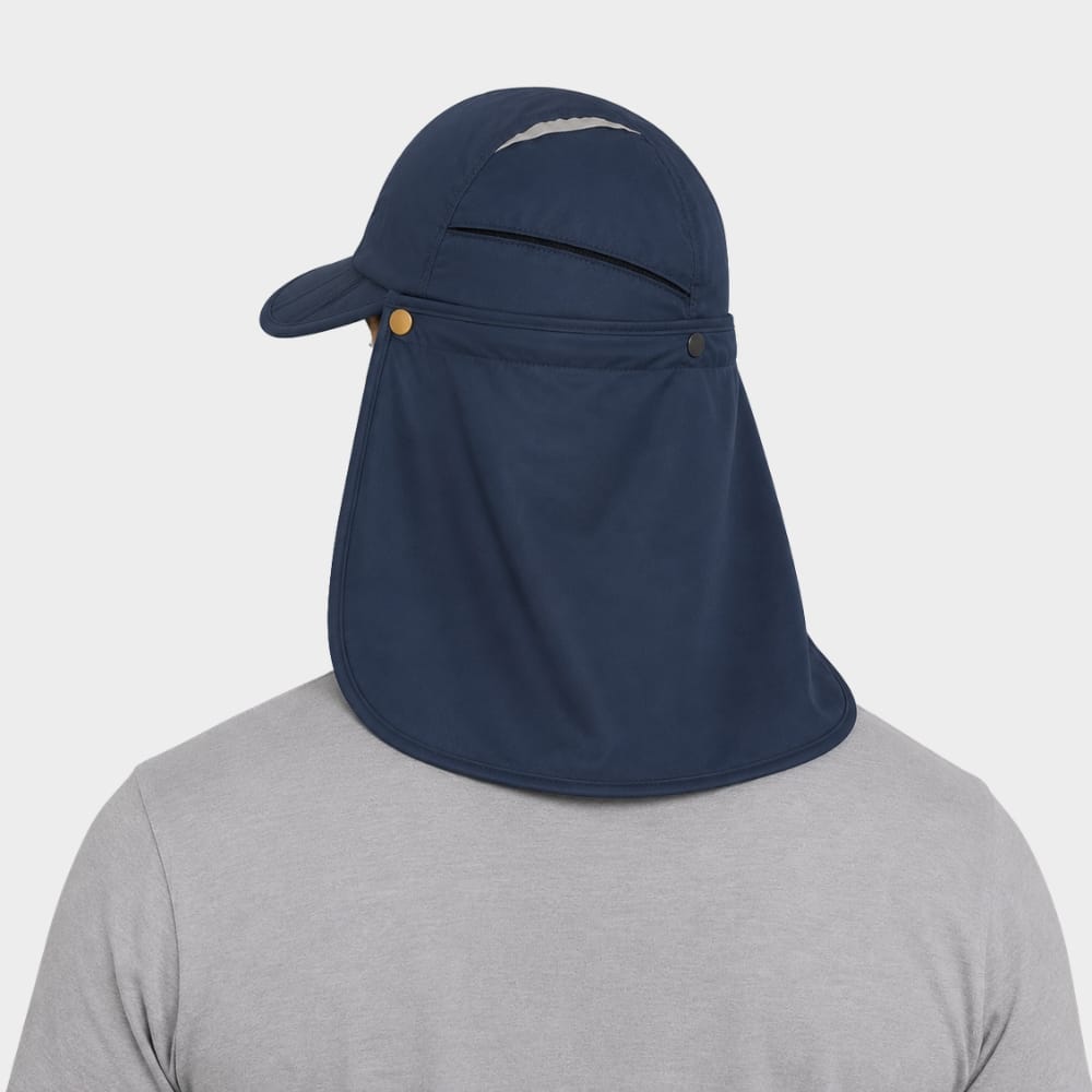 Cairnward-Outdoor sun visor hat with neck flap UV protection