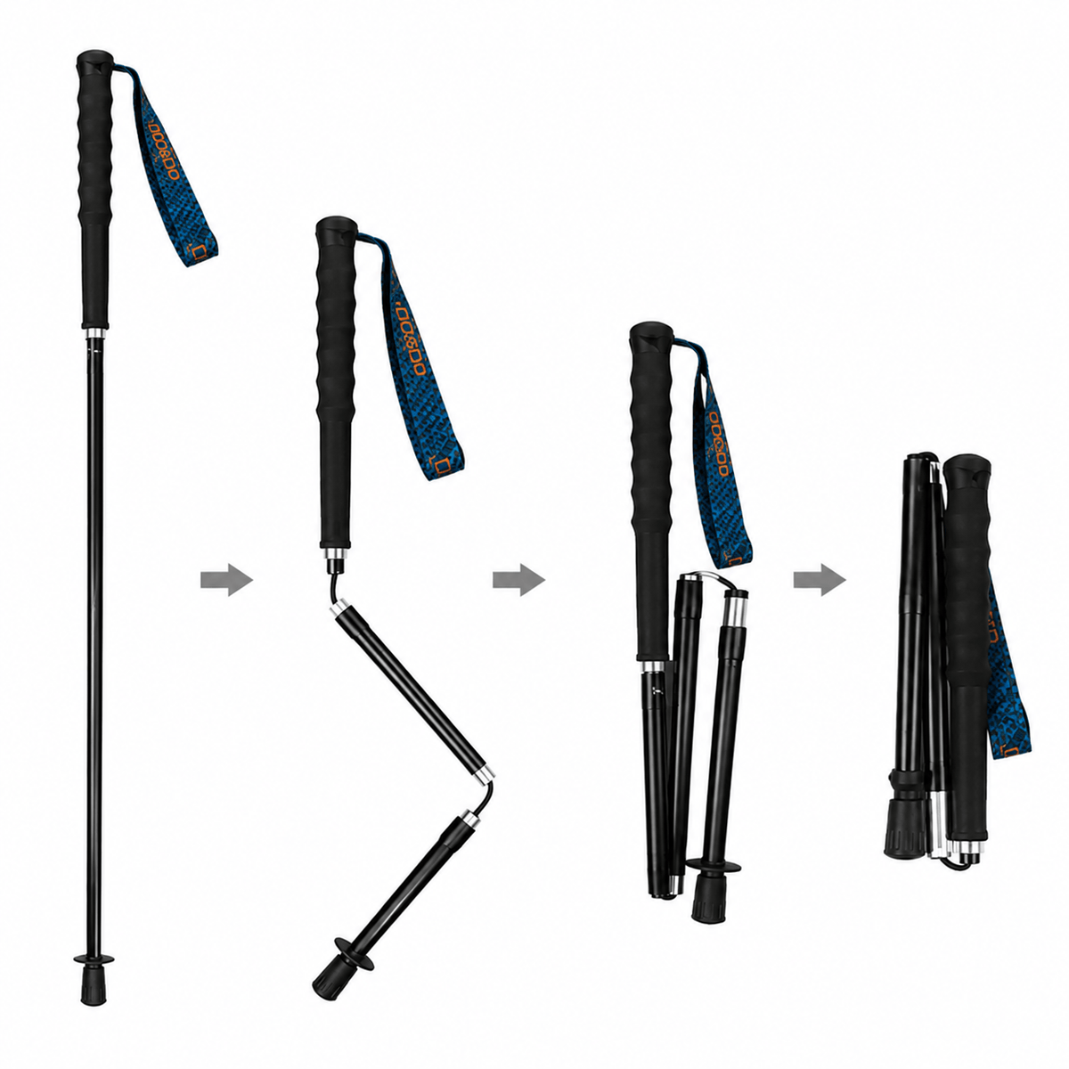 Cairnward-Outdoor ultralight folding hiking poles compact trekking sticks