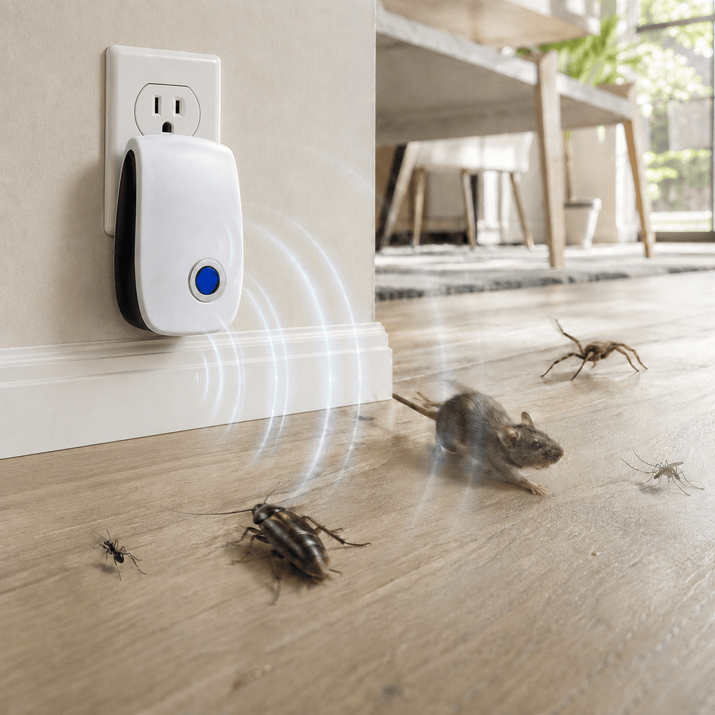Cairnward-Outdoor ultrasonic pest repeller plug in pack for home use