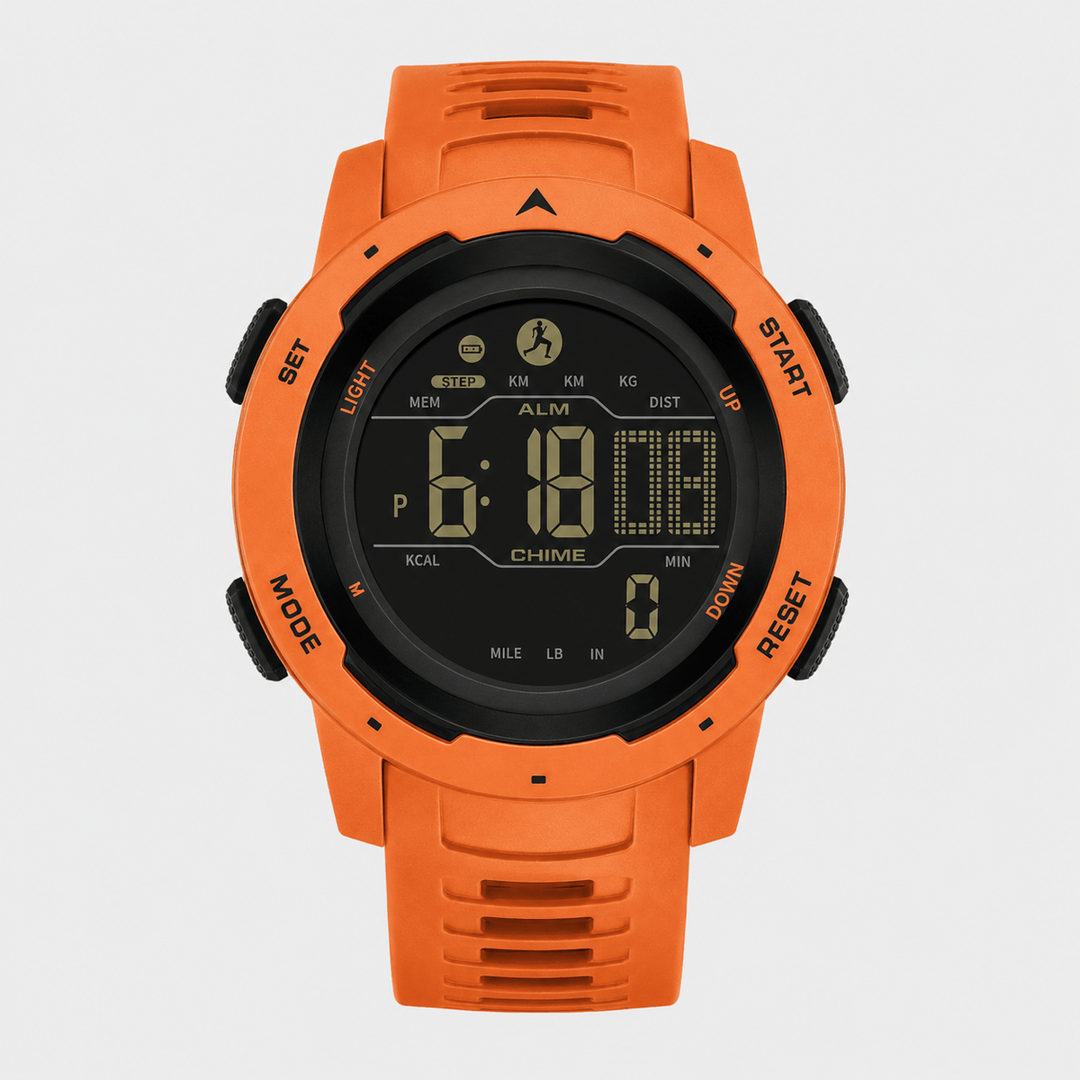 Cairnward-Outdoor waterproof digital sports watch with pedometer and LED display