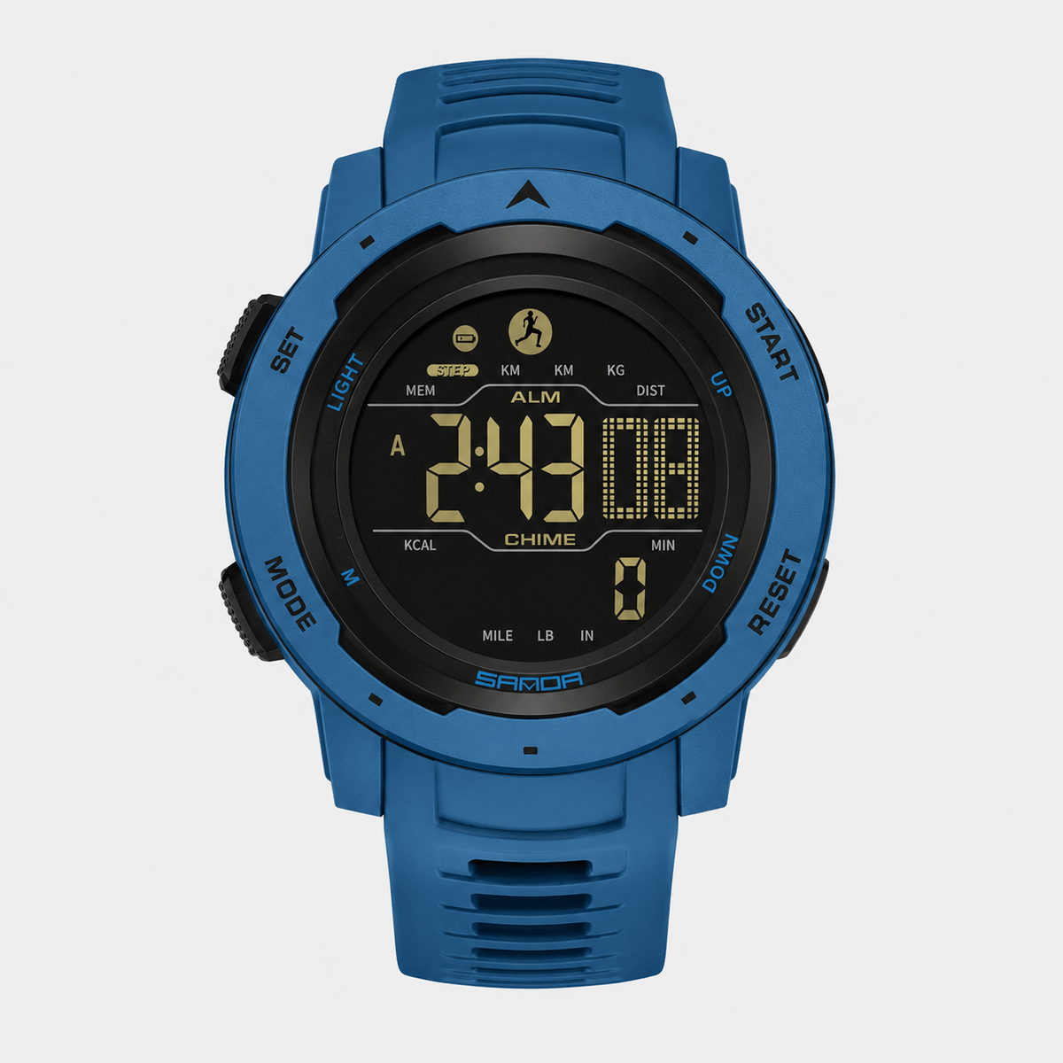 Cairnward-Outdoor waterproof digital sports watch with pedometer and LED display
