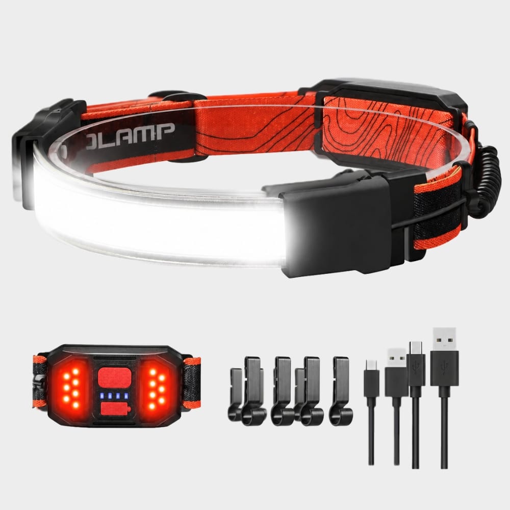 Cairnward-Outdoor wide beam rechargeable headlamp waterproof running headlight