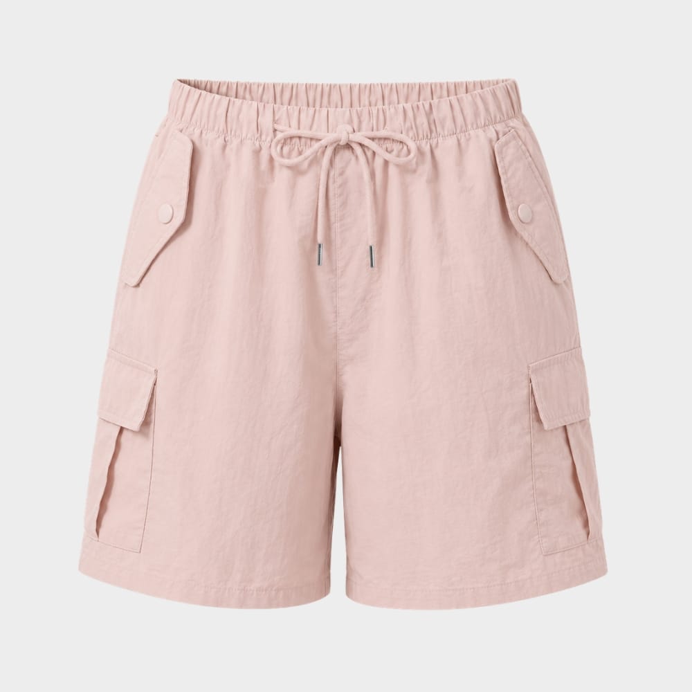 Cairnward-Outdoor womens drawstring cargo shorts knee length outdoor
